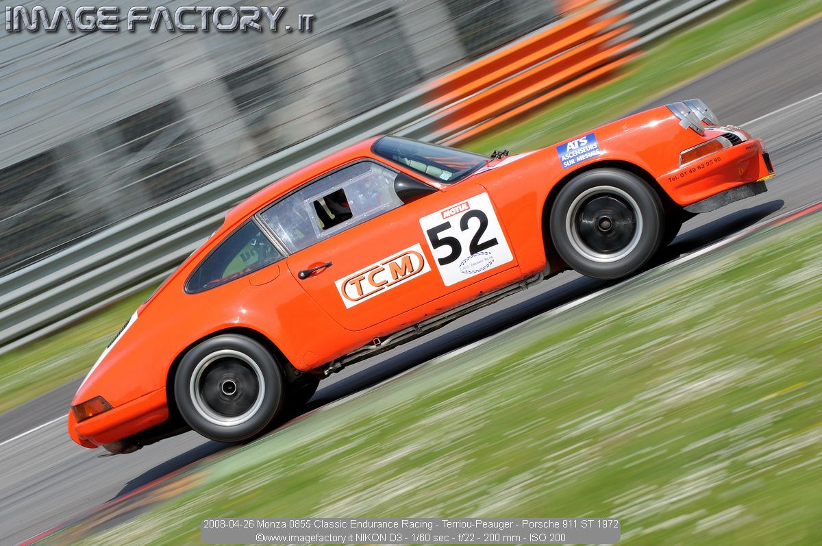 2008-04-26 Monza 0855 Classic Endurance Racing - Terriou-Peauger - Porsche 911 ST 1972